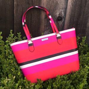 Kate Spade striped handbag / tote